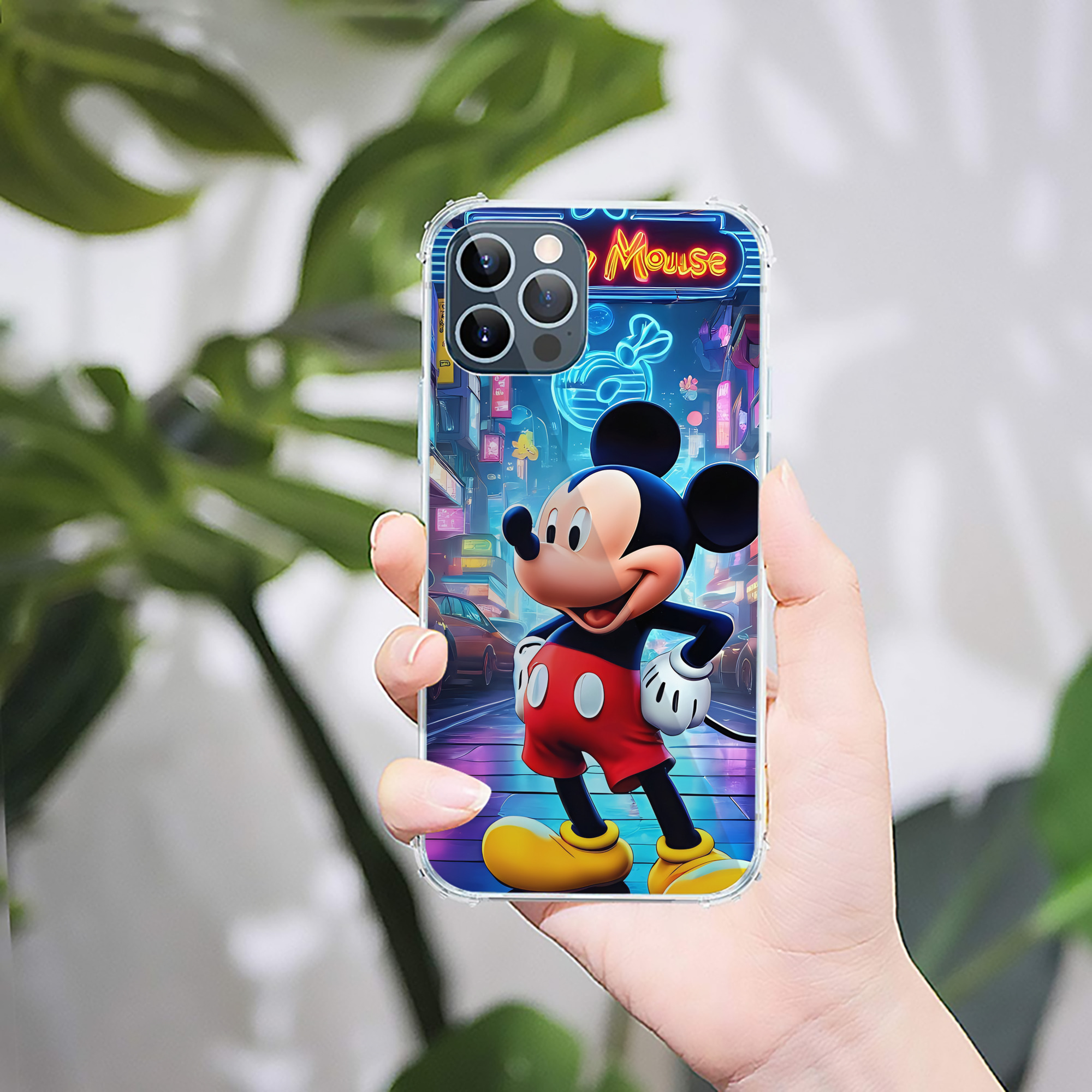 ミッキーマウス Mickey Mouse 【iPhone 12シリーズ対応】透明スマホケース（クリアソフトケース）